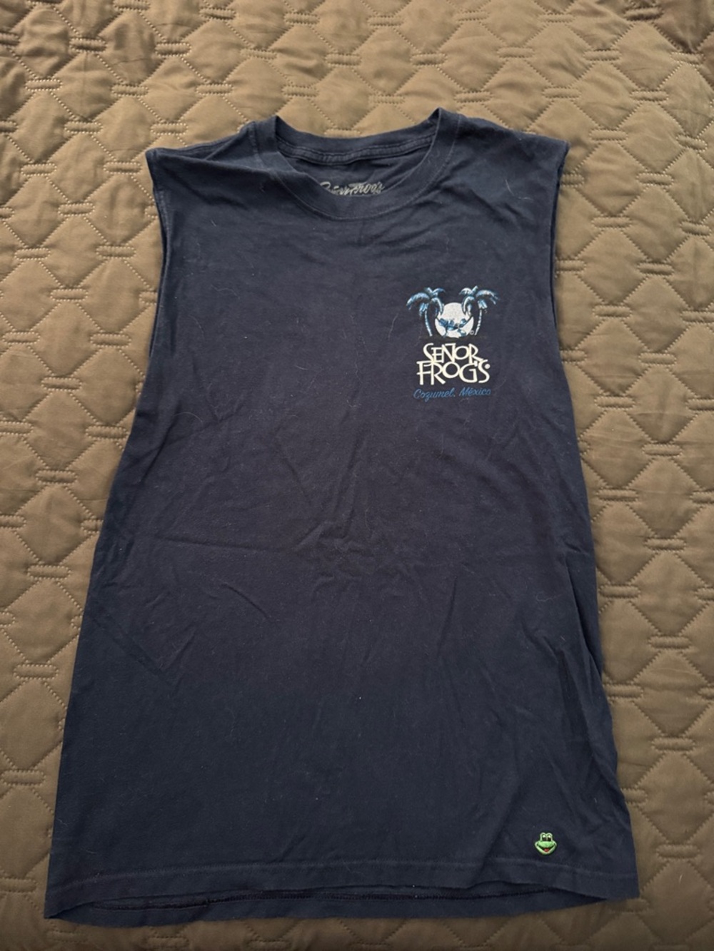 Señor Frogs Men's Navy Sleeveless Tank Top